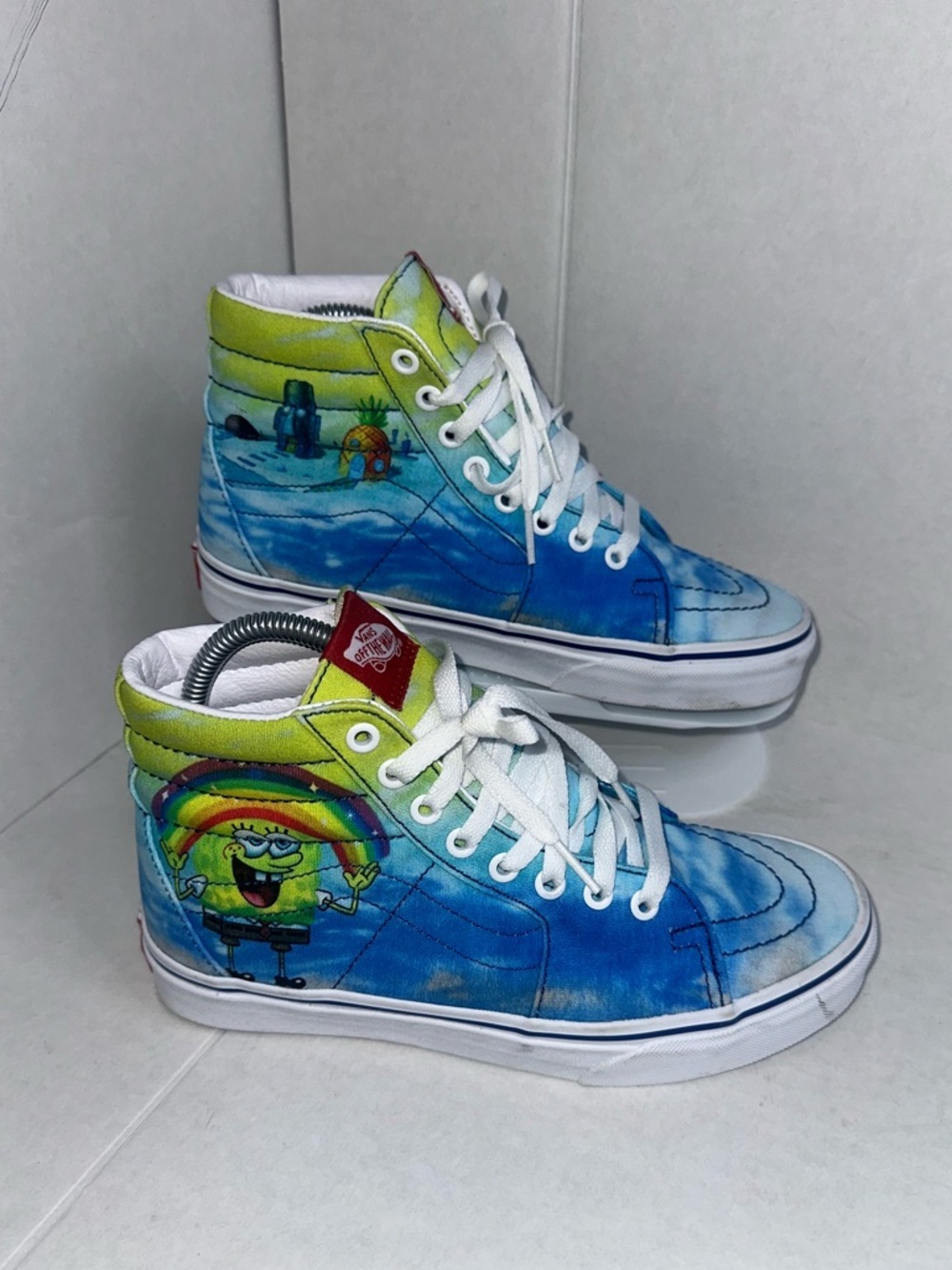 Vans x Spongebob Sk8 Hi Imagination Sneakers Limited Edition Men's 6.5 Women's 8